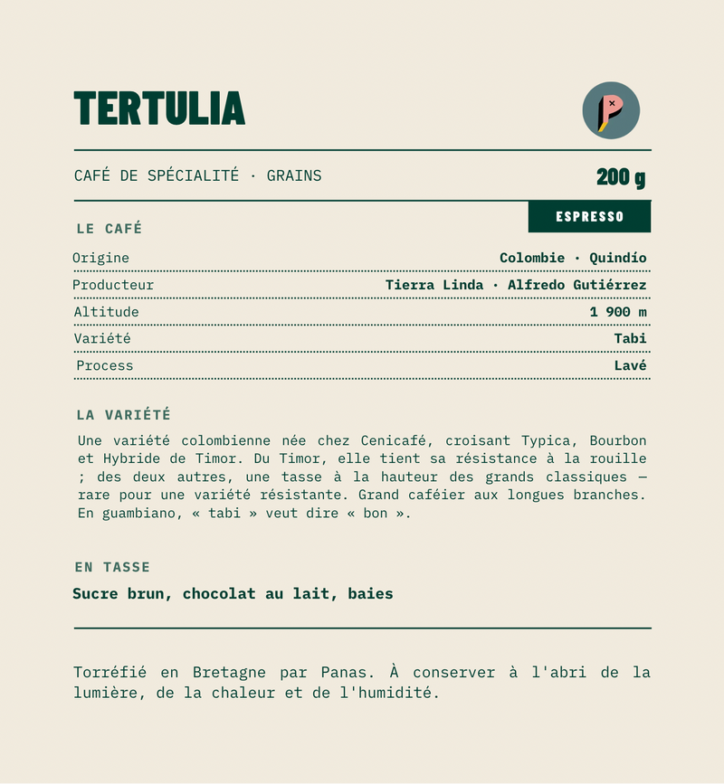 TERTULIA — fiche détaillée